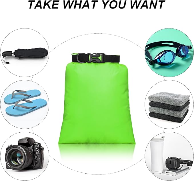 Shappy 6/12 Pcs Waterproof Dry Bags, Lightweight Outdoor Waterproof Dry Stuff - Image 5