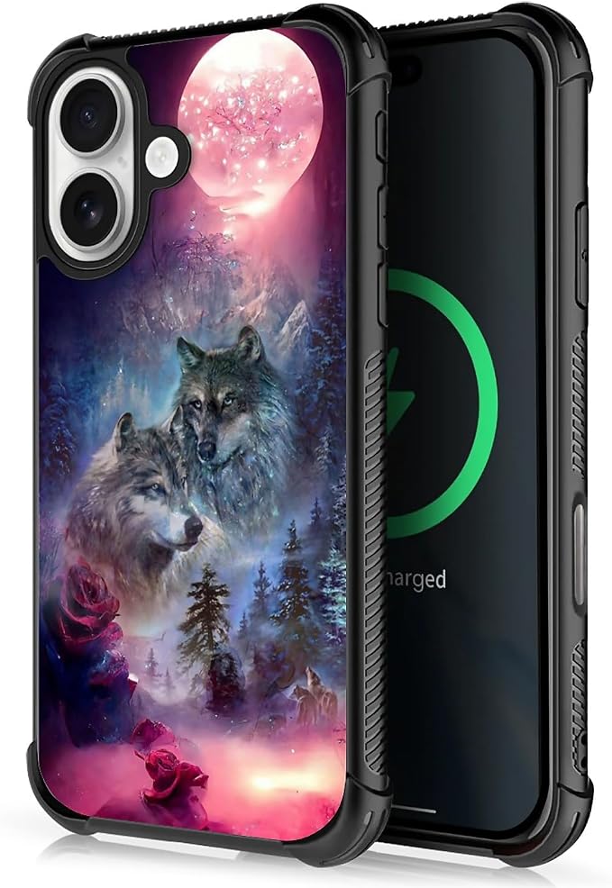 for iPhone 17 Case, for MagSafe Graphic Design for Girl Boy Soft Silicone Hard by FKBRCL4U
