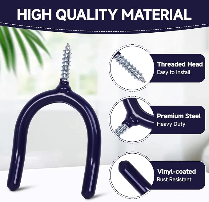 16 Pack Garage Storage System Steel U Hooks - Image 4