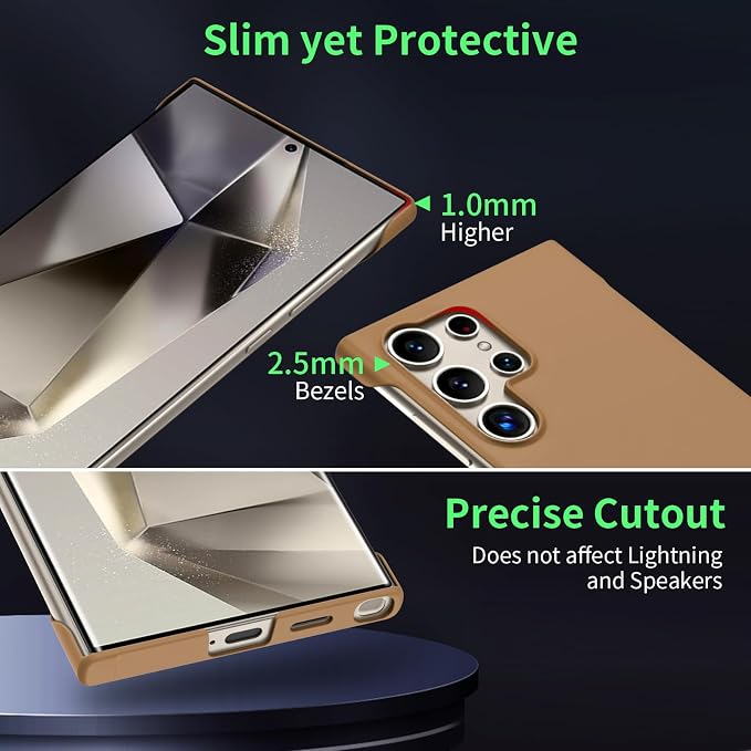 GRECAZO Slim Borderless for Samsung Galaxy S25 Ultra Phone Case 6.9" Ultra-Thin - Image 5