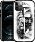 for iPhone 11 Pro Case, Lion Cross Jesus Christ Dove Pattern Made of Soft by FKBRCL4U