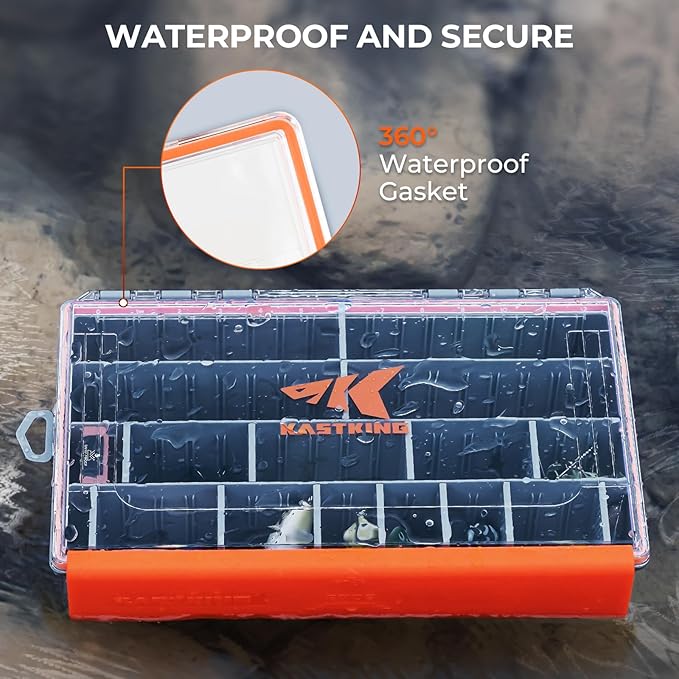 KastKing HyperSeal Waterproof Tackle Box, 3700 Deep Tackle Trays, Fishing - Image 2