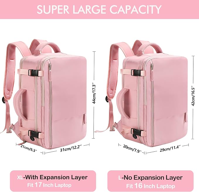 Beraliy Travel Backpack for Women, Airline Approved Bag, Carry On Waterproof - Image 7