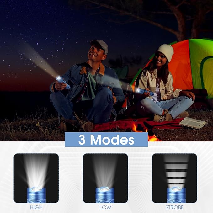 Fumete 20 Pieces LED Flashlight Mini 3 Mode Tactical Torch Small Water - Image 4