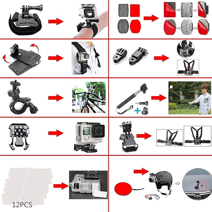60 in 1 Camera Accessories Kit Compatible - Image 5