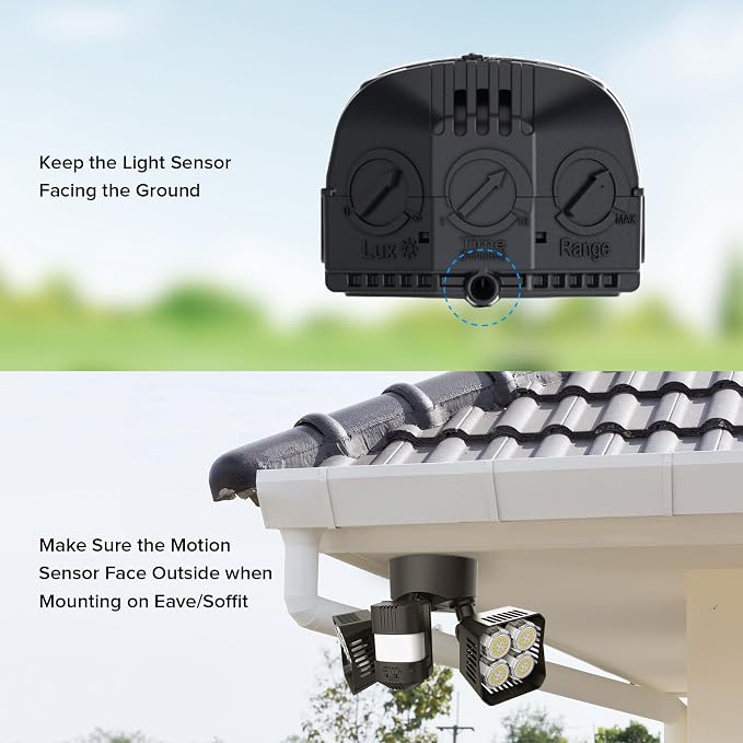 SANSI 7000LM Motion Sensor Outdoor Lights, Brightness LED Flood Lights Outdoor - Image 8