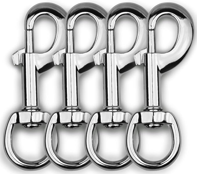 Garwor 4Pcs Heavy Duty Chrome Swivel Snap Hooks by Garwor