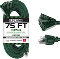 Iron Forge Cable 75ft Green Outdoor Extension Cord by IronForgeCable