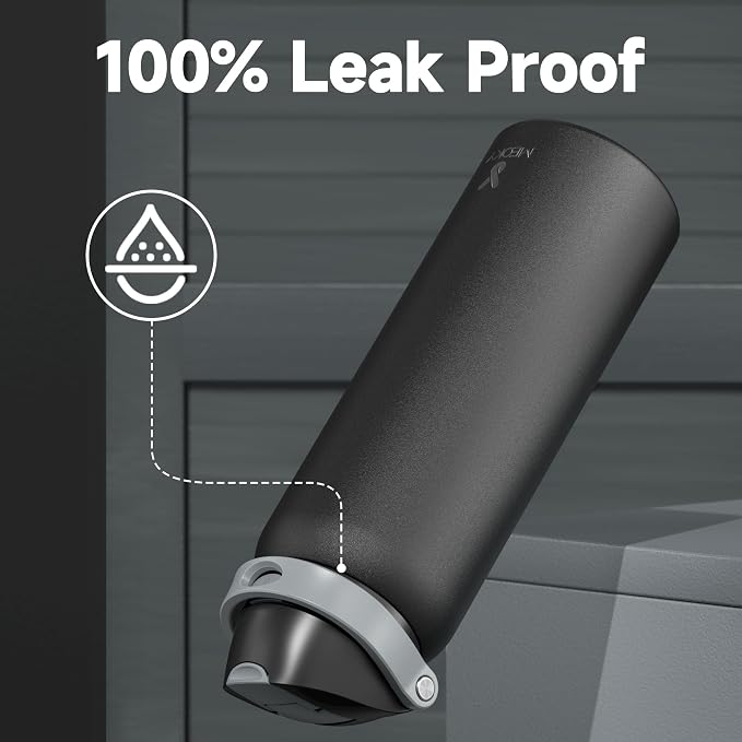 40 oz Insulated Water Bottle for Sports: Meoky Stainless Steel Water Bottle - Image 7