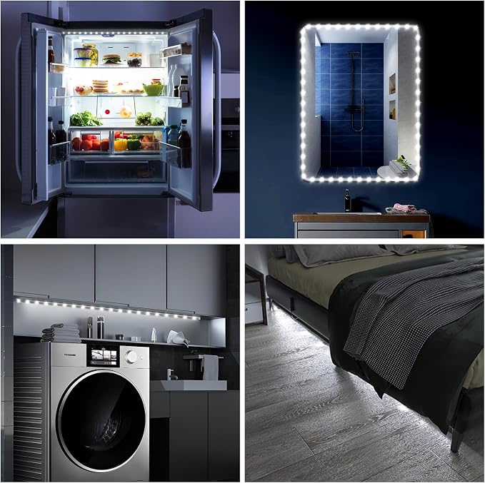 WOBANE Motion Sensor Closet Strip Lights, Rechargeable Motion Activated Light - Image 5