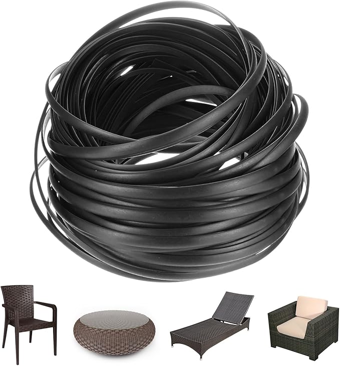 M METERXITY 1-Pack Wicker Repair Kit, 5mm x 66ft/20m Plastic Flat Rattan by MMETERXITY