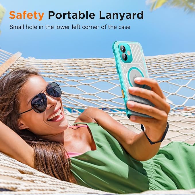 WIFORT for iPhone 16 Plus Waterproof Case, Fit for Magsafe Full Body Magnetic - Image 7