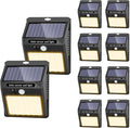 SEZAC Solar Lights Outdoor, 10 Pack Solar Motion Sensor Outdoor Lights by sezac