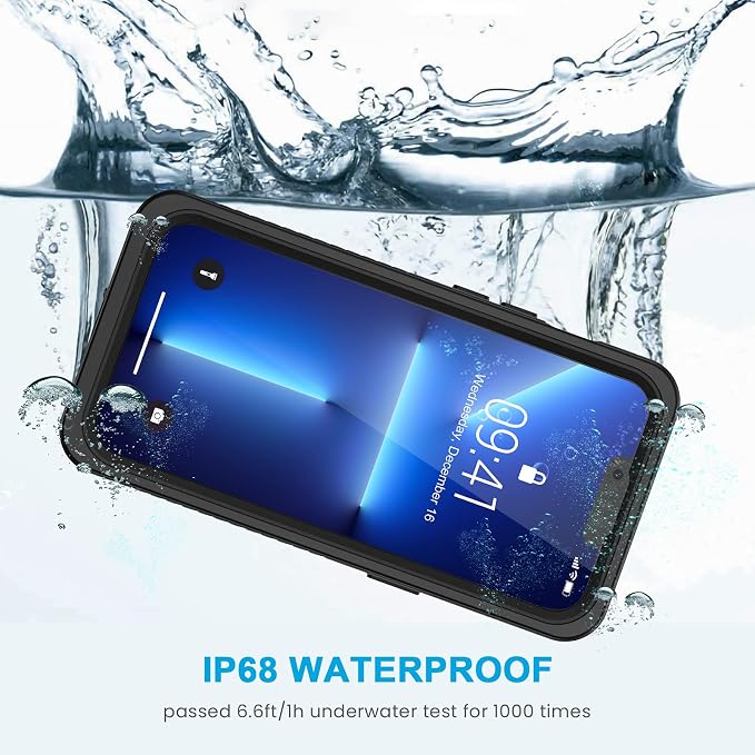 Lanhiem for iPhone 13 Pro Max Case, IP68 Waterproof Dustproof Shockproof Cases - Image 3
