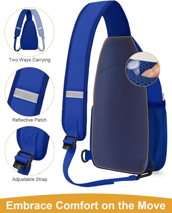 Pritent Crossbody Bags for Women Man, Waterproof Sling Bag Backpack Trendy - Image 4