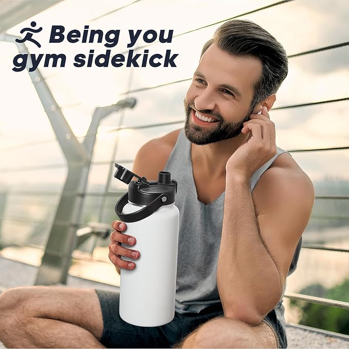 64oz Half Gallon Insulated Water Bottle - Image 7