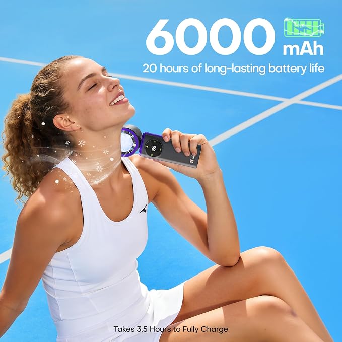 6000mAh Portable Handheld Fan - Image 4