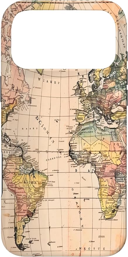 World Map, Old Map of The World Case by Unknown