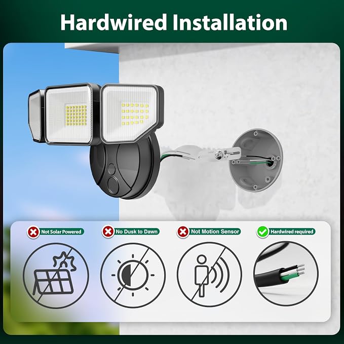 Flood Light Outdoors, 65W 6500 Lumen Super Bright LED Security Lights, 3 - Image 2