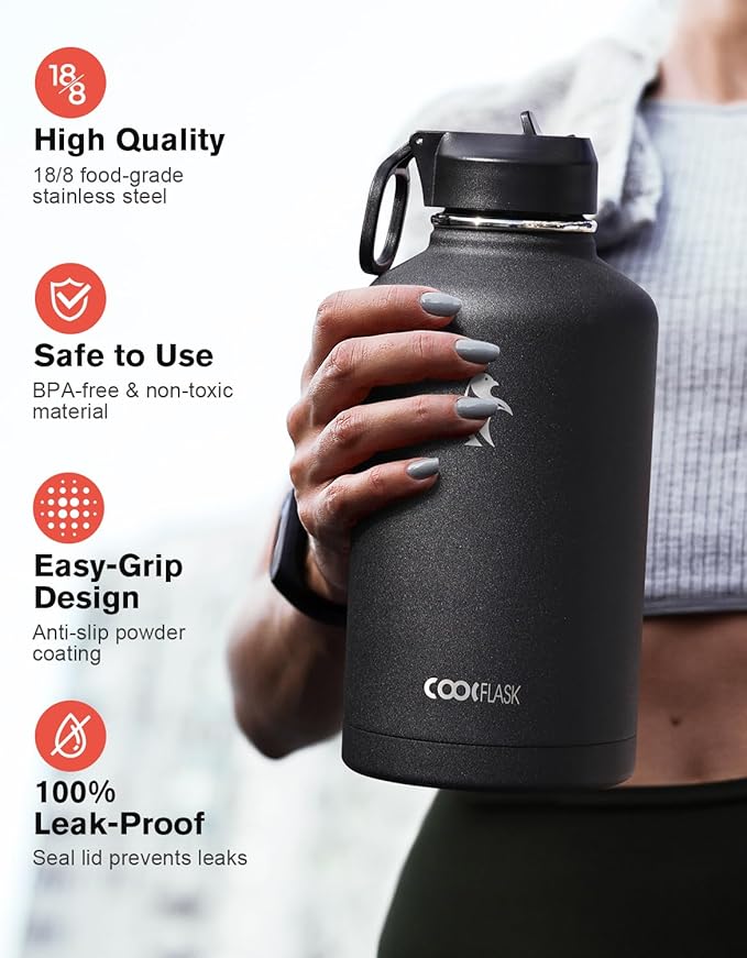64 oz Water Bottle Insulated - Image 3