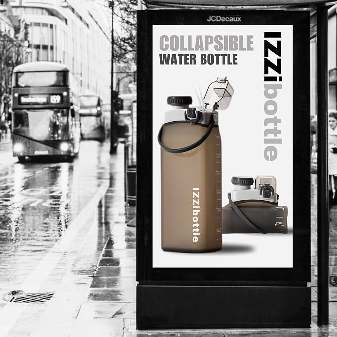 Collapsible Lightweight Silicone Water Bottle | BPA Free, Eco-Friendly - Image 5