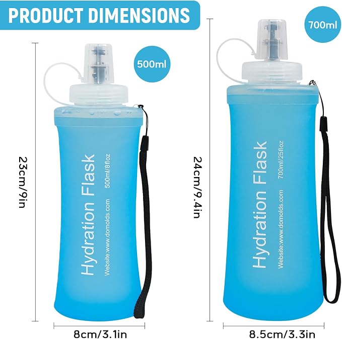 Soft Flask 700ML, TPU Collapsible Soft Water Bottle - Image 2