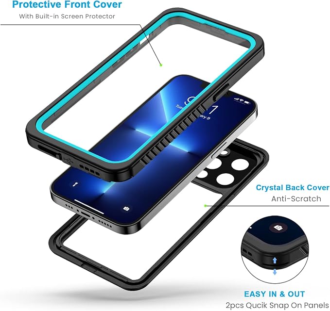 Lanhiem for iPhone 13 Pro Max Case, IP68 Waterproof Dustproof Shockproof Cases - Image 4