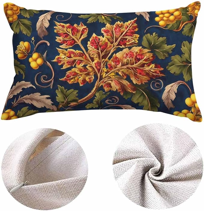 EKOBLA Paisley Floral Pattern Throw Pillow Case Cushion Cover Flowers Plant - Image 5