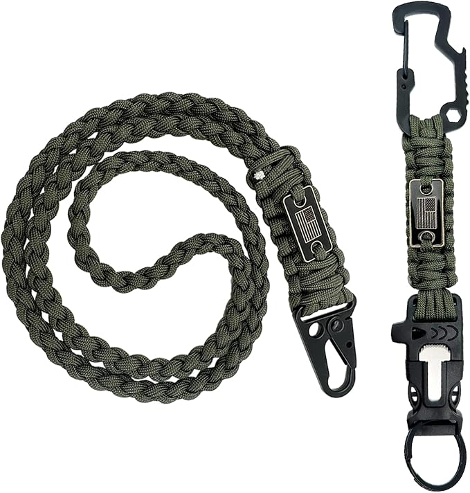 DDOUT Heavy Duty Paracord Lanyard 550 Paracord Braided Keychain - Image 7