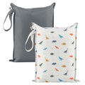 Tiny Twinkle Mess Proof Wet Bags | 2-Pack Reusable Waterproof Wet Bags by TinyTwinkle