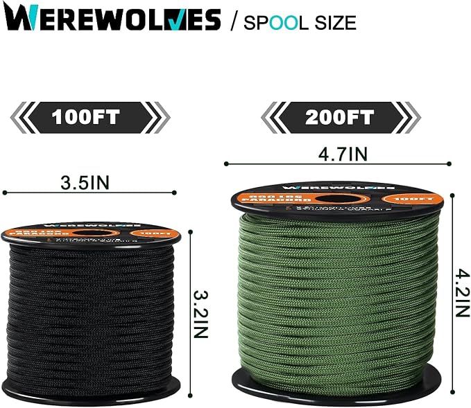 WEREWOLVES 650lb Paracord/Parachute Cord - Image 6