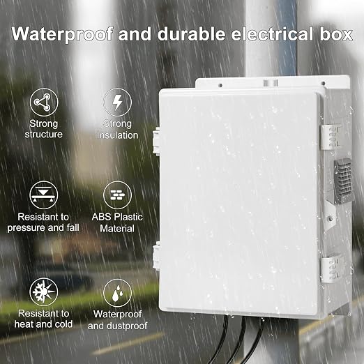 Namunanee Outdoor Electrical Junction Box, ABS Water Resistant Enclosure - Image 5
