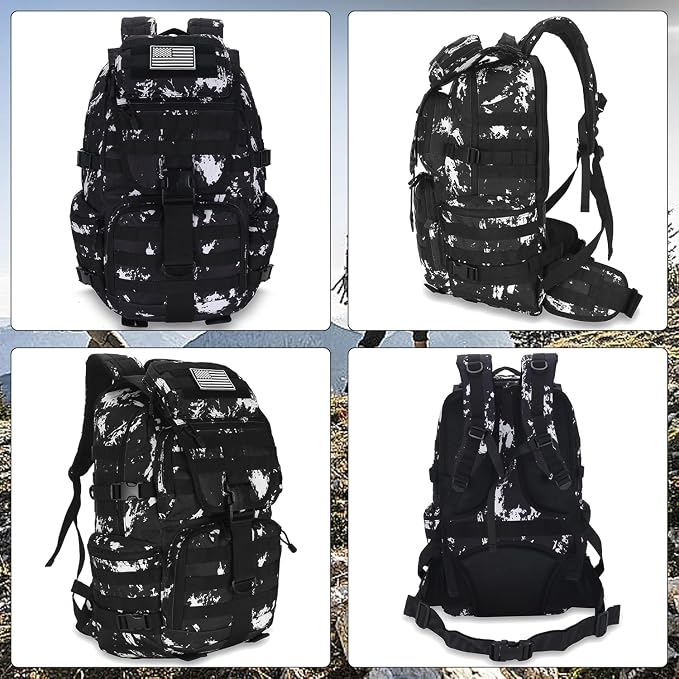 50L Military Tactical Backpack 3 Day Assault Pack Molle Daypack Hiking Backpack - Image 4