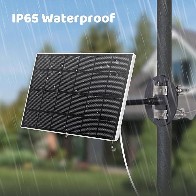 NETVUE Solar Panel for Bird Feeder Camera only, Type-C Charger, IP65 Waterproof - Image 3