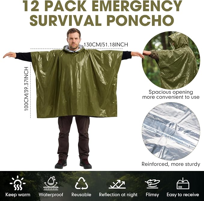 Tellegloww Emergency Ponchos - Image 2