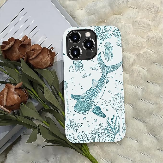 for iPhone 12/12 Pro Case, HH2 Ocean Whale Shark Hybrid 2 Layer Hard Shell - Image 4