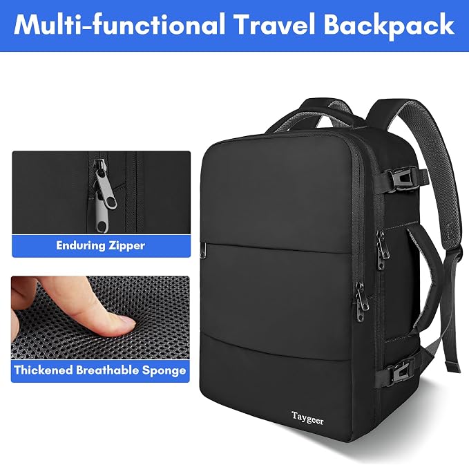 Taygeer Travel Backpack for Men Women, Carry On Backpack - Image 9