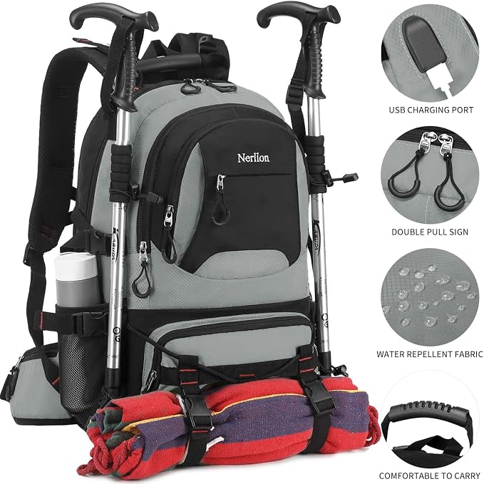 Nerlion 40L Hiking Backpack Travel Backpack - Image 2