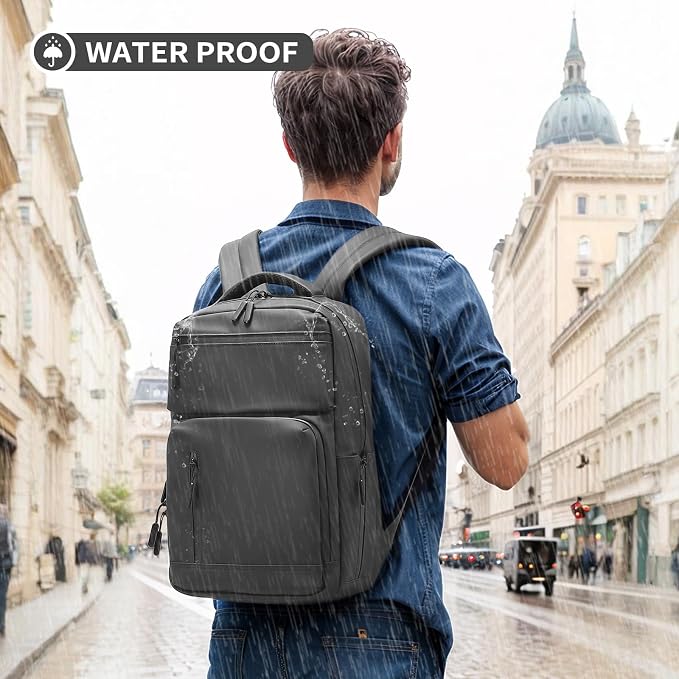 Waterproof Laptop Backpack for Men & Women, Flight Approved Anti-Theft Daypack - Image 2