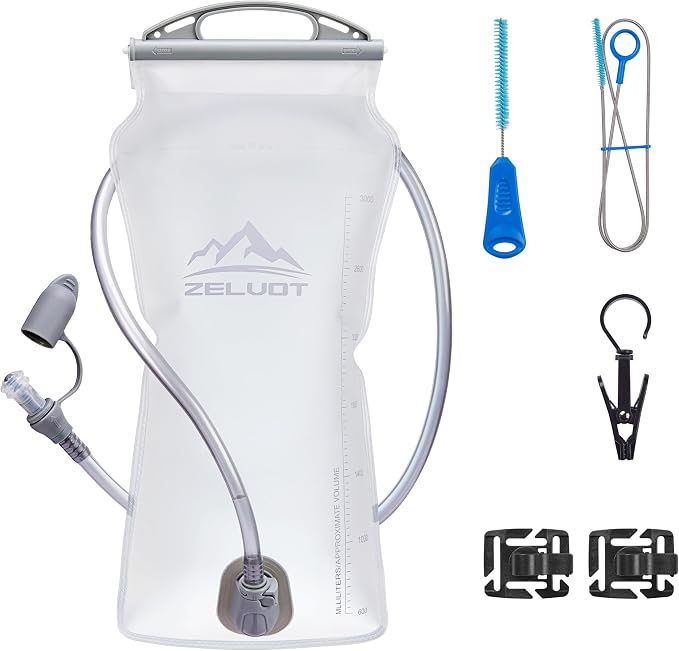Zelvot 2L-3L Hydration Bladder Kit, 6 in 1 Water Bladder by Zelvot