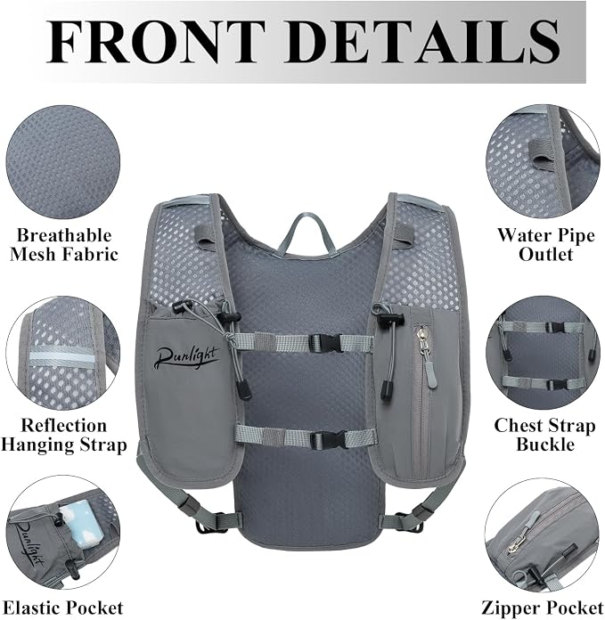 Runlight Running Vest for Women Men Lightweight Hydration Backpack Pack - Image 2