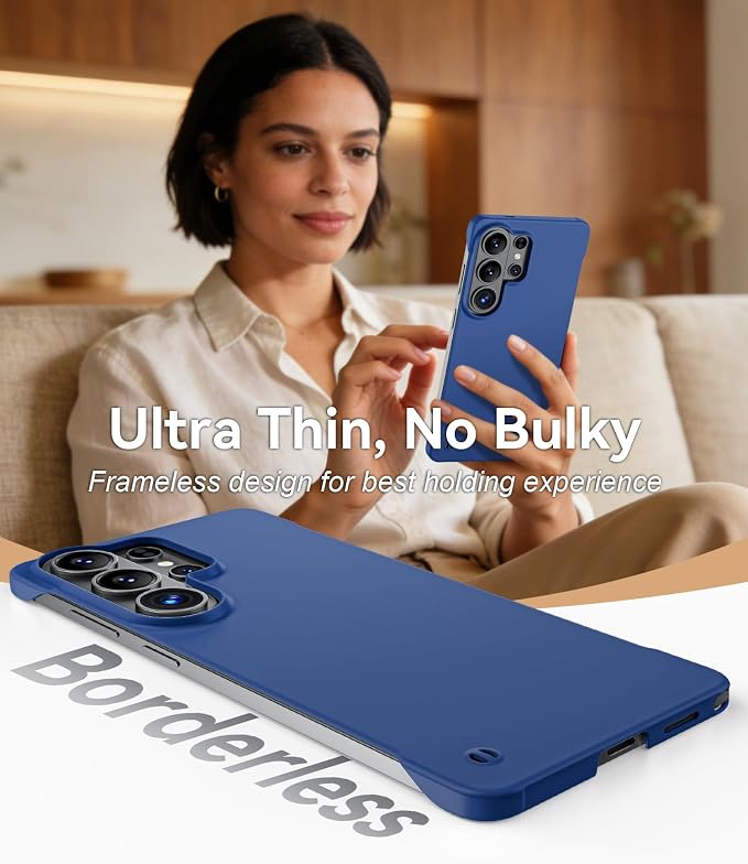 GRECAZO Slim Borderless for Samsung Galaxy S26 Phone Case 6.3" Ultra-Thin - Image 3