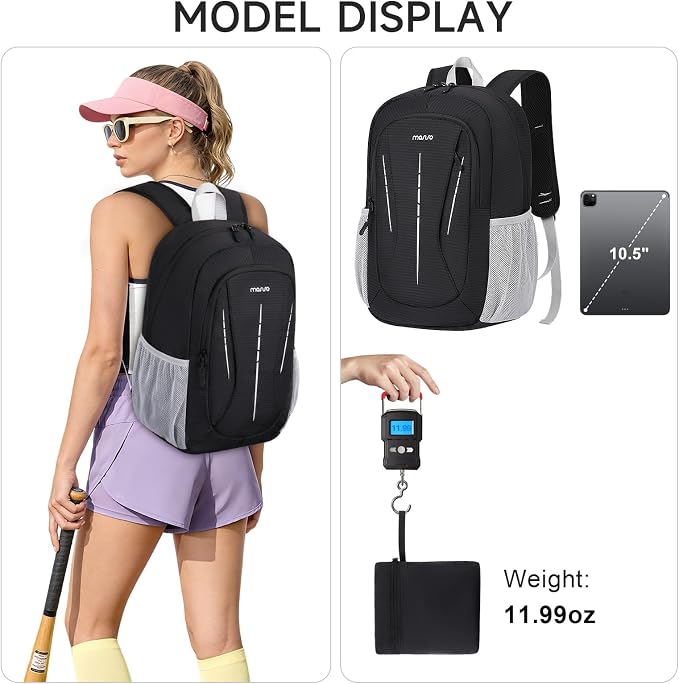 MOSISO Lightweight Packable Backpack 20L, Foldable Hiking Backpack Men Women - Image 4