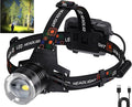 LED Rechargeable Headlamp, 000 Lumens Head Lamps Super Bright Long Distance by BERCOL