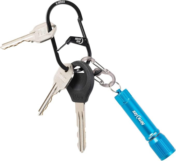 Nite IZE GS3-01-R6 G-Series Dual Chamber Carabiner, Size #3 1-Pack - Image 4