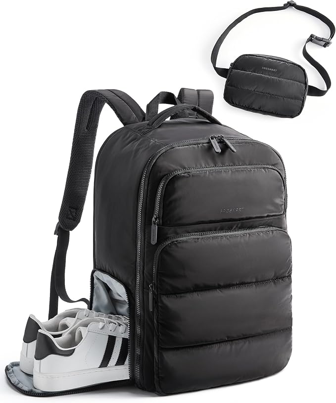 BAGSMART 35L Travel Backpack Women, 17.3 Inch Carry On Backpack Flight Approved by BAGSMART