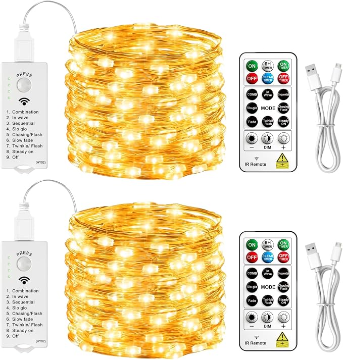 HXWEIYE Rechargeable Fairy Lights by LightUpYourHomewHXWEIYE