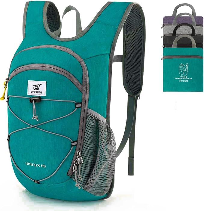 SKYSPER 15L/20L Foldable Hiking Backpack Lightweight Packable Travel Daypack by SKYSPER