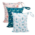 babygoal Wet Dry Bags 3 Pack for Baby Cloth Diapers, Washable Travel Bags by babygoal