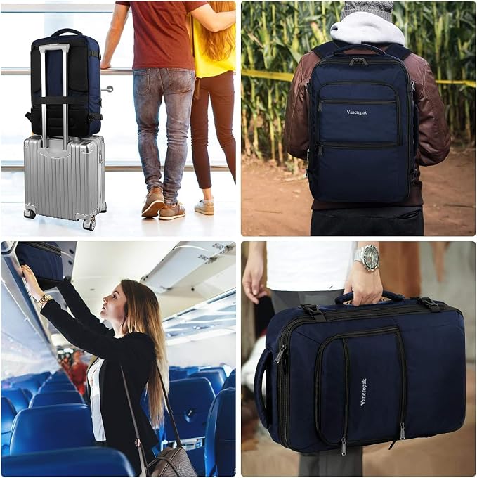 Vancropak Carry On Backpack, Expandable Large Travel Backpack - Image 7